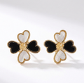 Clover heart earrings
