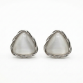 Love triangle earrings