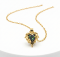 Melted heart necklace