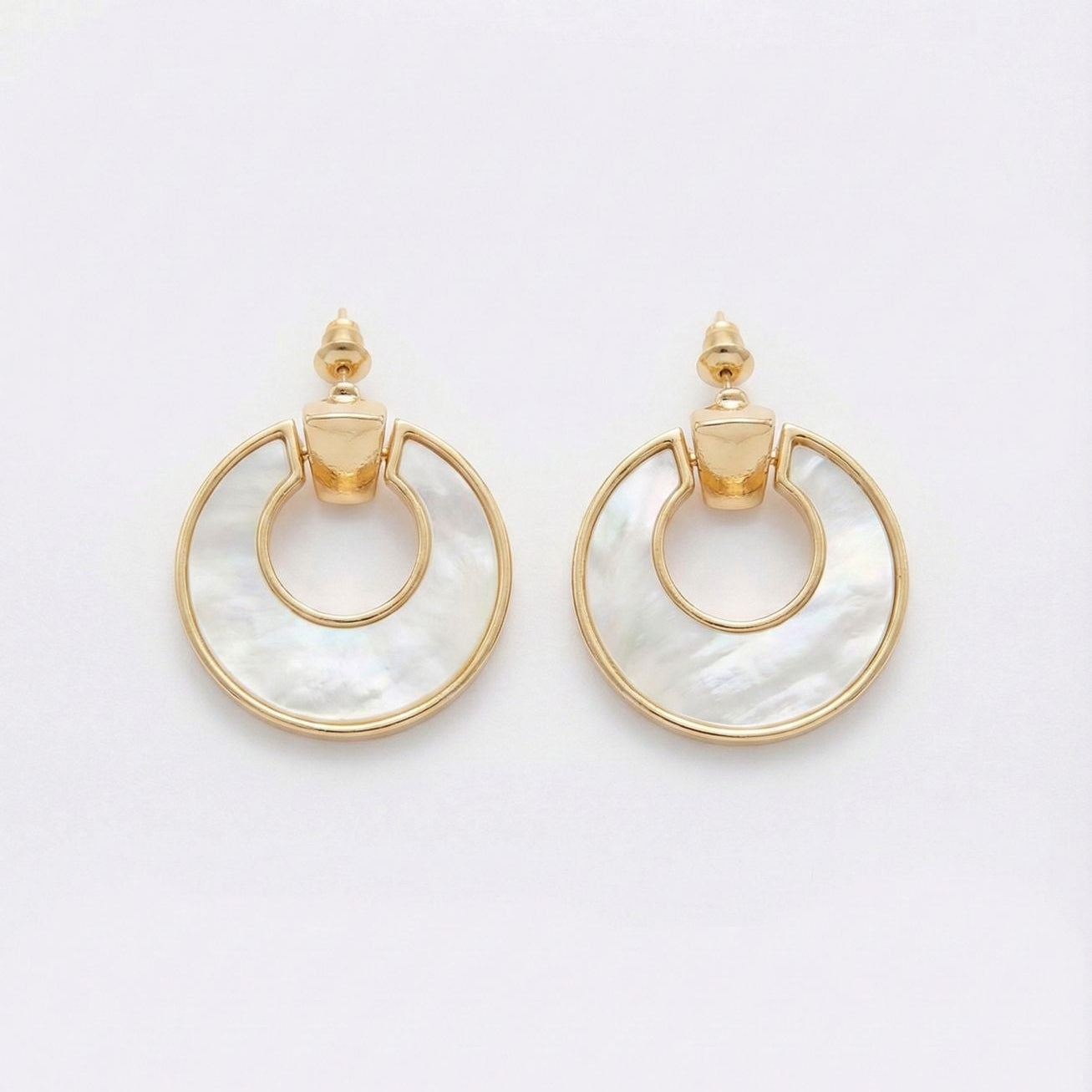 Gold & Golw earrings