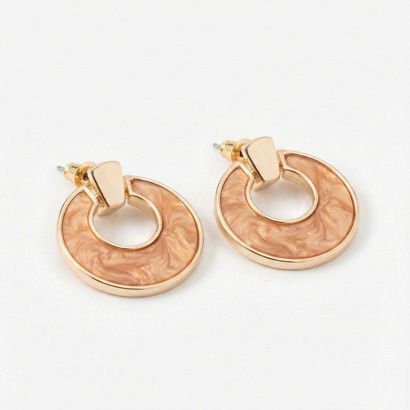 Gold & Golw earrings
