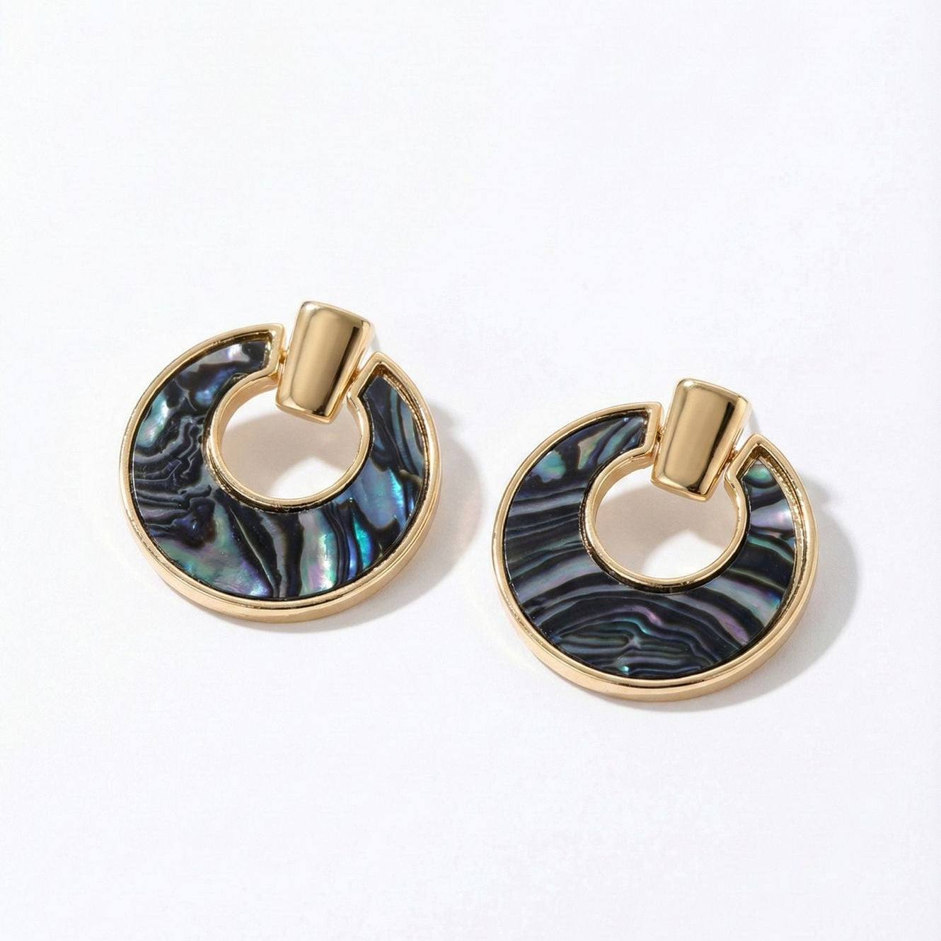 Gold & Golw earrings